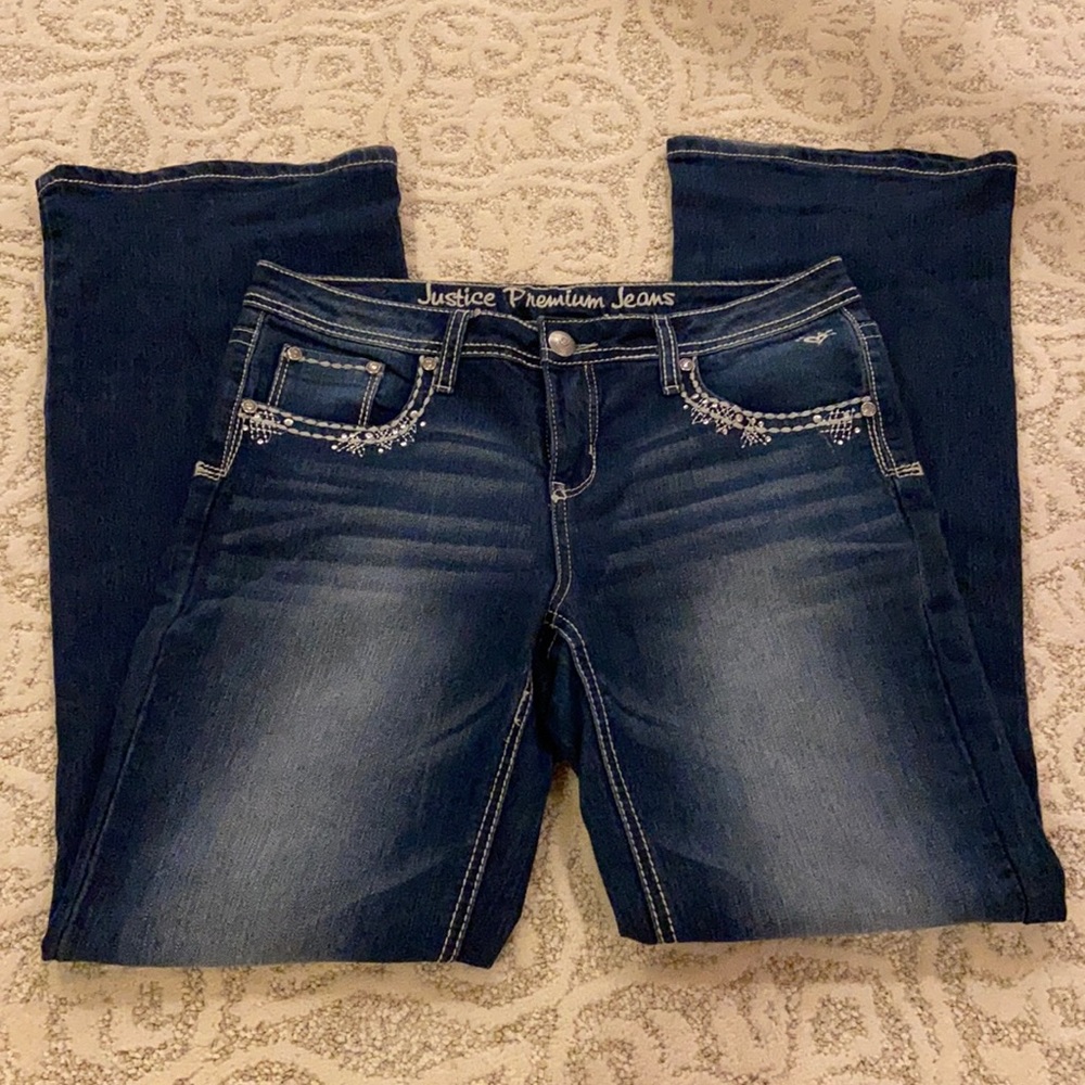Justice Wide-Leg Jeans